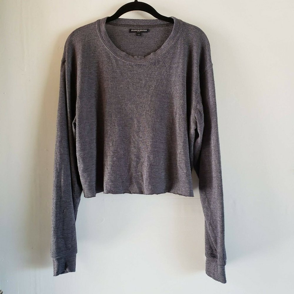 Brandy Melville Cropped Crew Neck Tee